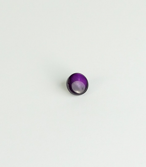 Dome Shank Button Size 16L x10 Purple - Click Image to Close
